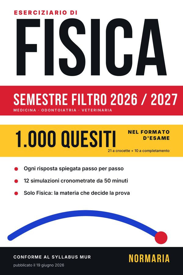 Copertina di Fisica per il Semestre Filtro 2026/2027